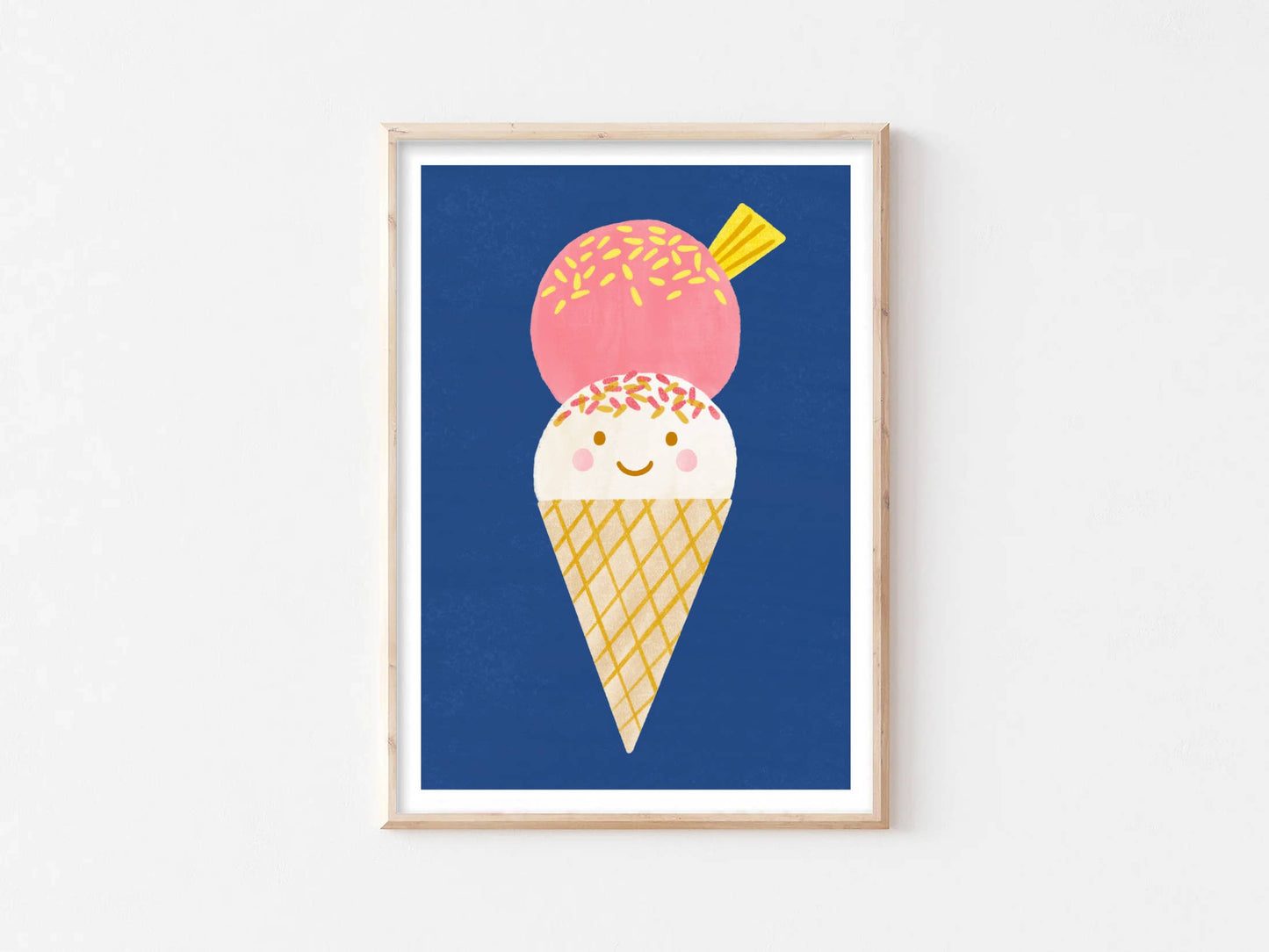 Ice Cream Print - Cute Wall Art Children's Room Poster