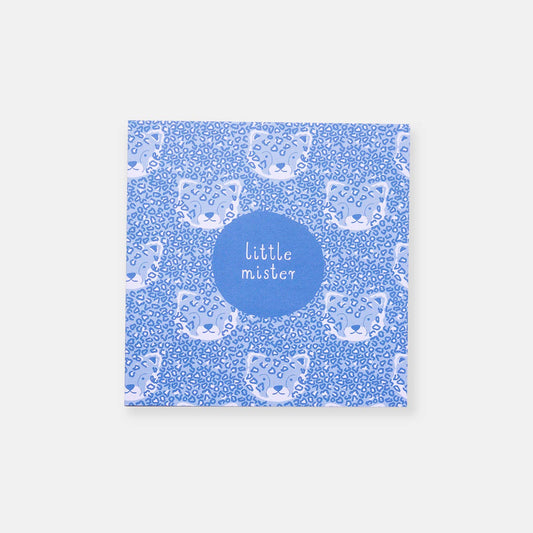 New Baby Blue Leopards Greeting Card.
