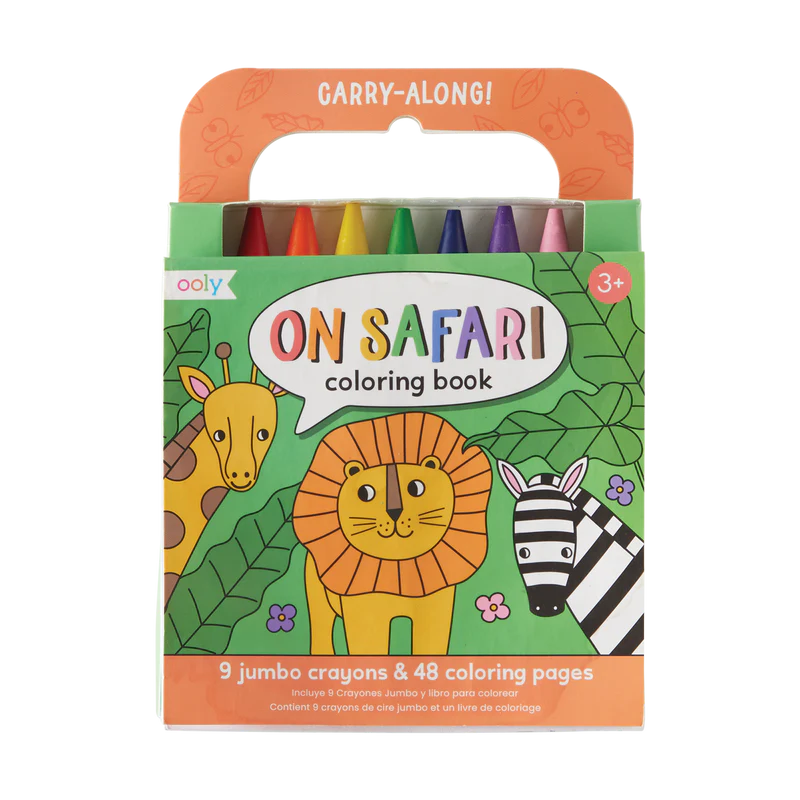 Carry Along Colouring Book Set - Safari