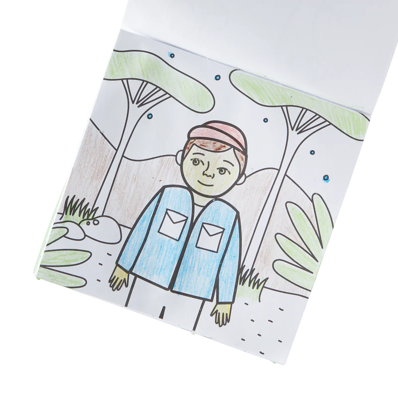 Carry Along Colouring Book Set - Safari