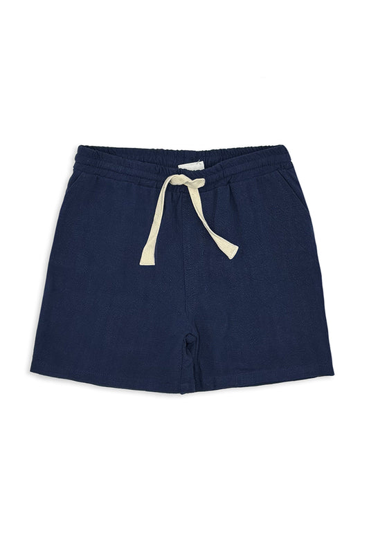 Linen Short - Navy