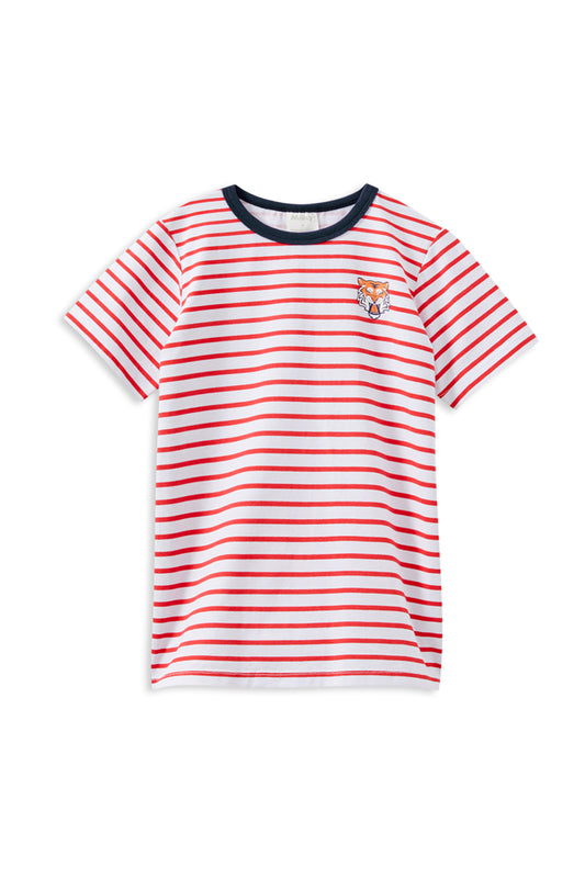 Red Stripe Tiger Tee