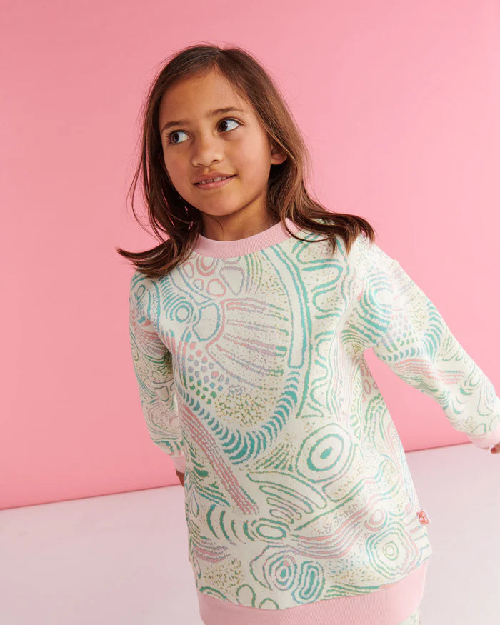 Tjala Tjukurpa Pastel Organic Cotton Sweater