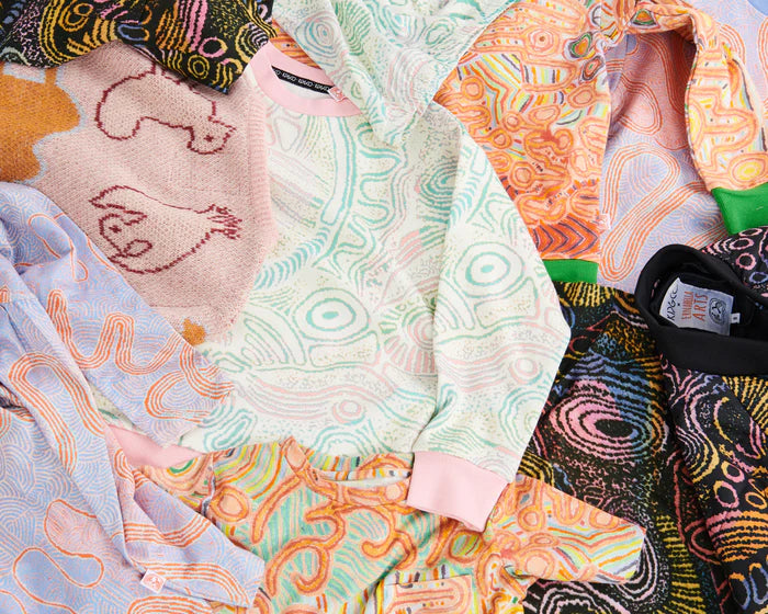 Tjala Tjukurpa Pastel Organic Cotton Sweater