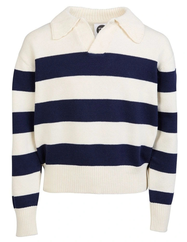 Luna Knit Sweater (8-14 Years) in Navy
