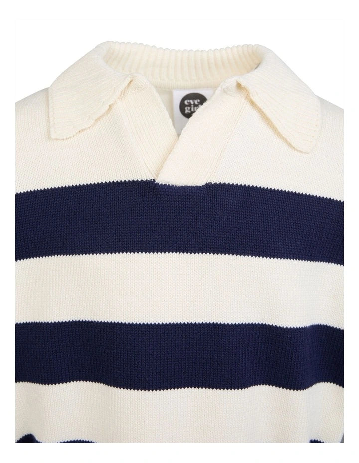 Luna Knit Sweater (8-14 Years) in Navy