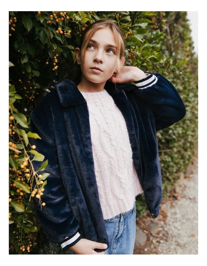 Sylvie Jacket (8-14 Years) in Navy