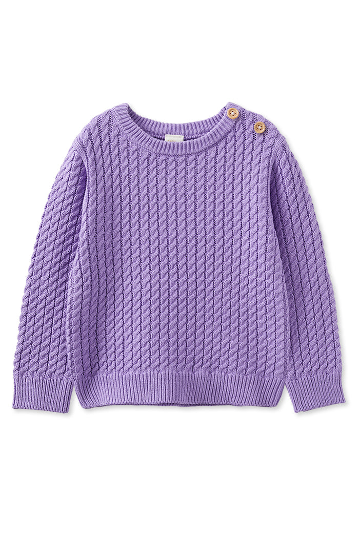 Lilac Cable Knit Jumper