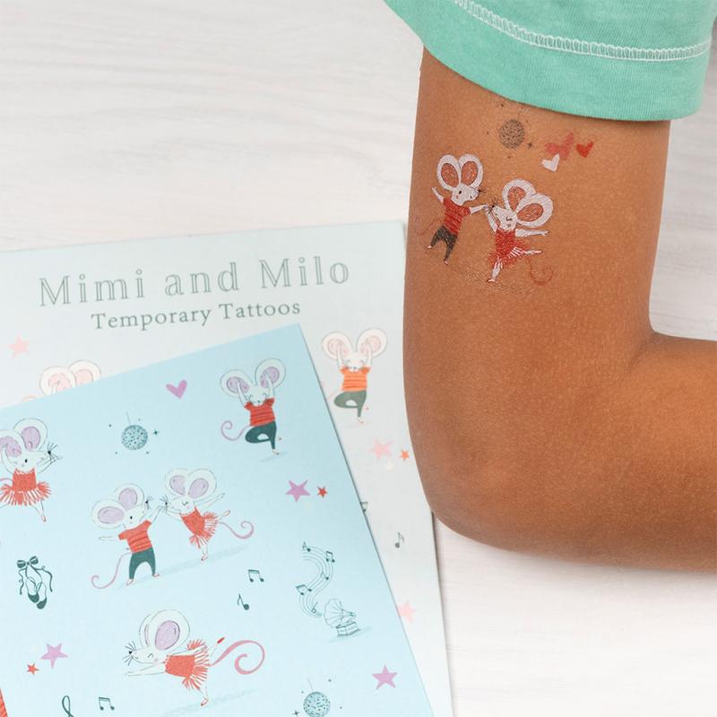 Mimi and Milo Temporary Tattoos