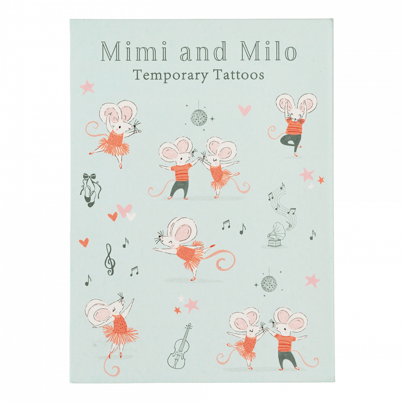 Mimi and Milo Temporary Tattoos