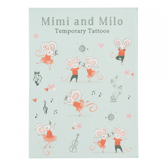 Mimi and Milo Temporary Tattoos