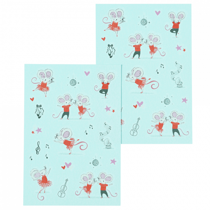 Mimi and Milo Temporary Tattoos