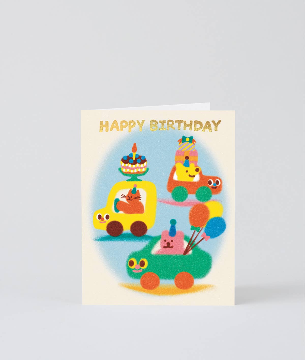 Happy Birthday Cars' Kids Birthday Greetings Card
