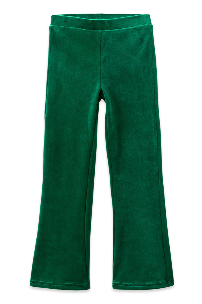 Green Velour Flares