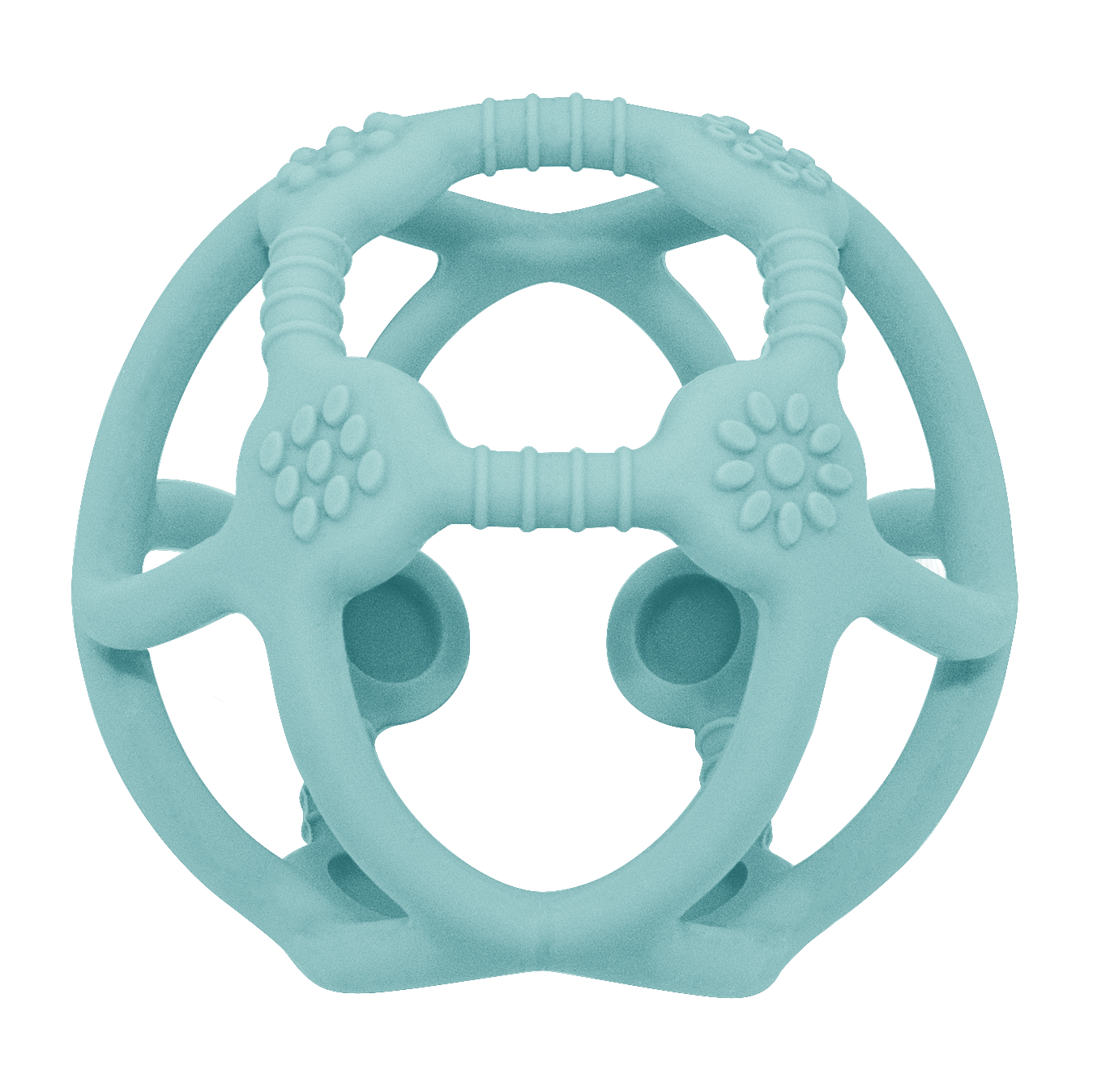 Playground Silicone Teething Ball - Light Blue