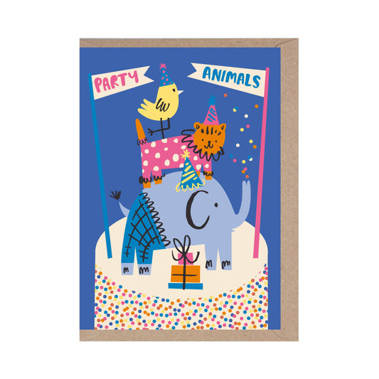 Party Animals - Cute Kids Birthday Card
