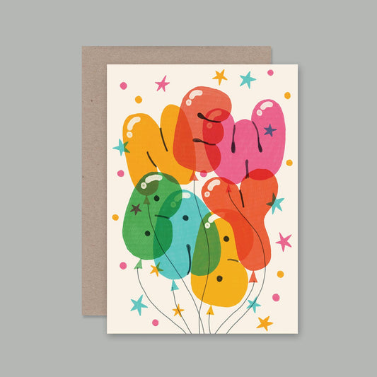 New Baby Balloons Card
