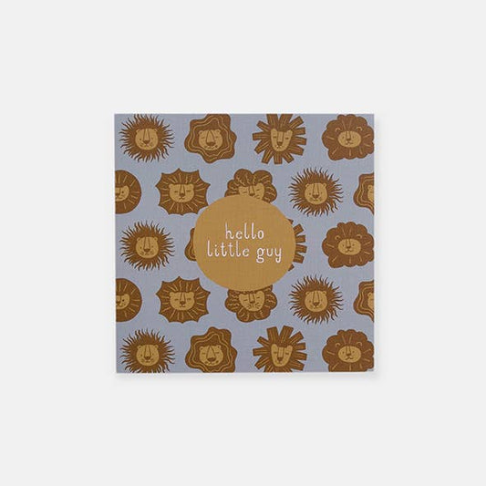 Cute Lion Faces Baby Card