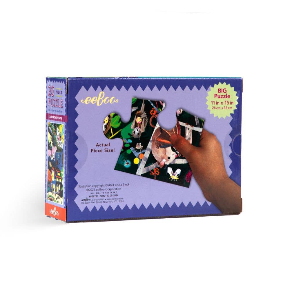 EeBoo 20 Pc Puzzle - Cauldron of Bats