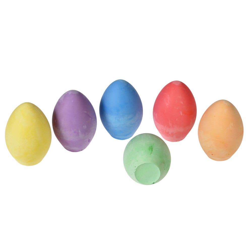 Six Coloured Chalk Eggs