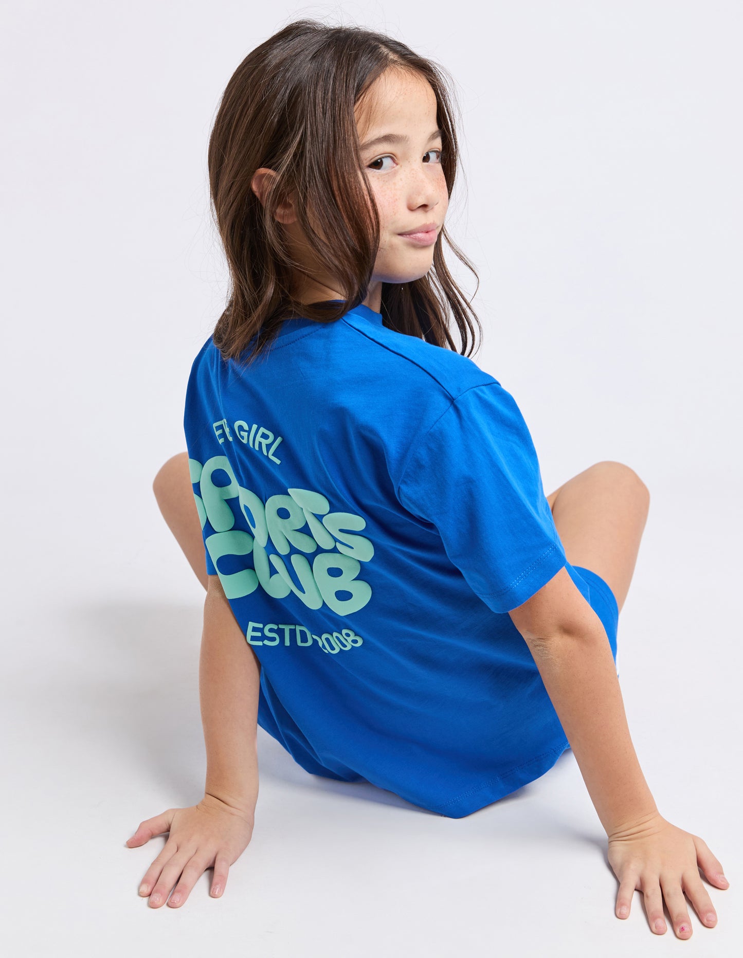 The Sports Club Tee - Cobalt