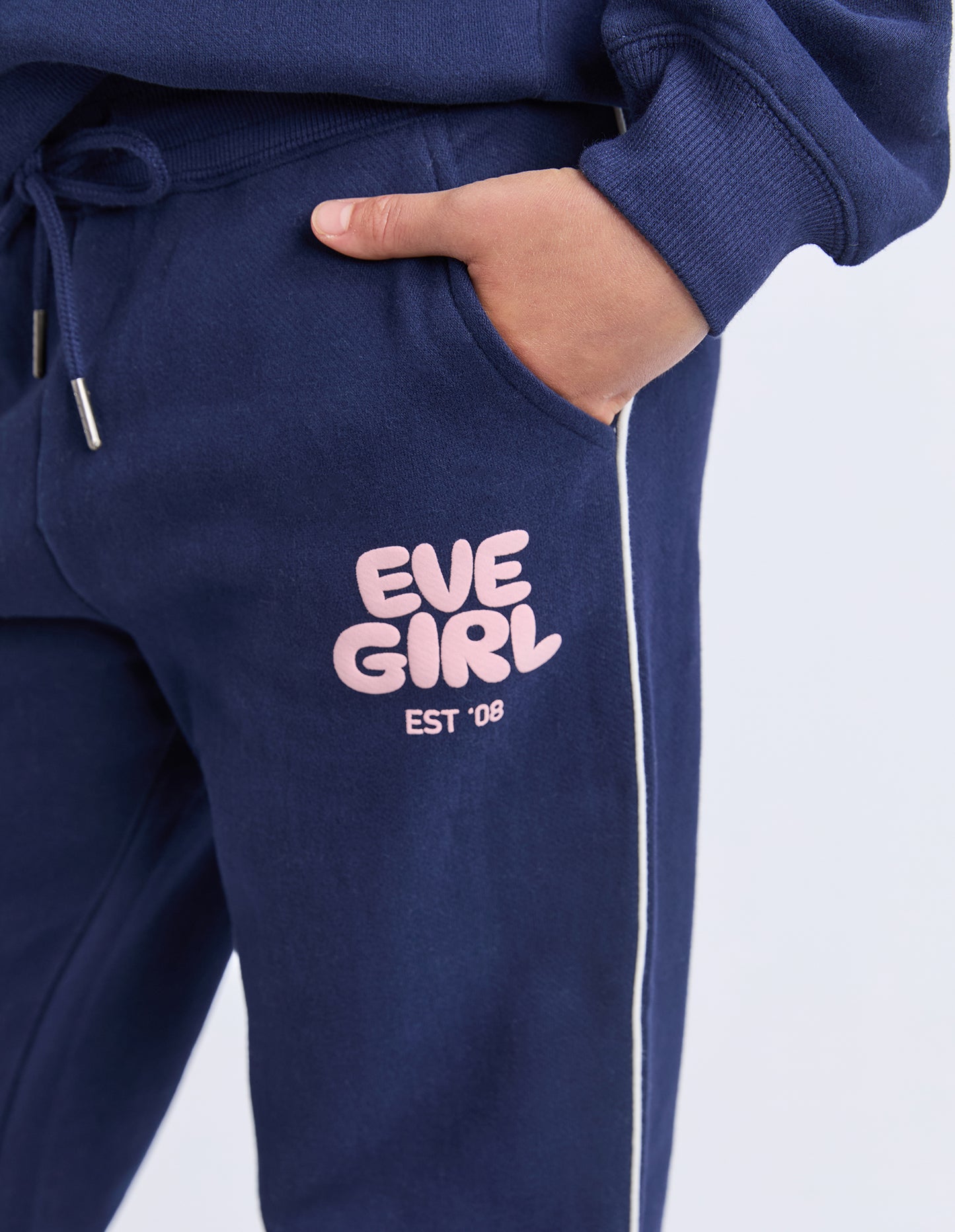 Navy Sports Club Flare Track Pant 8-14