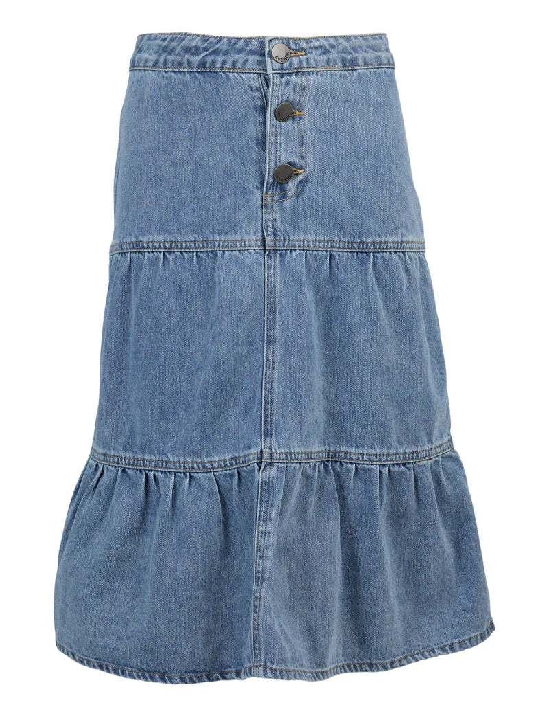 Sophia Denim Maxi Skirt