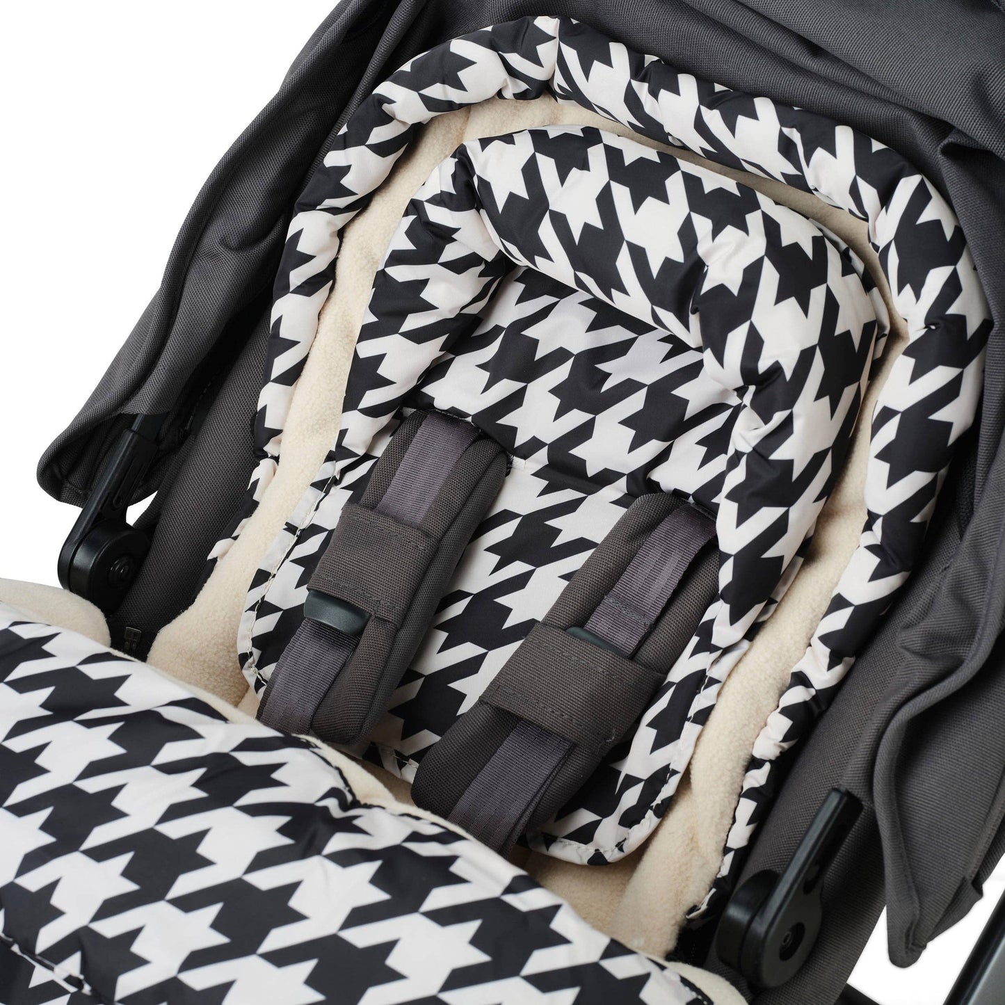 4-in-One Convertible Footmuff – Houndstooth