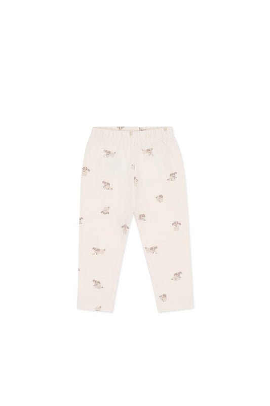 Organic Cotton Everyday Legging - Sasha Puppy Tofu