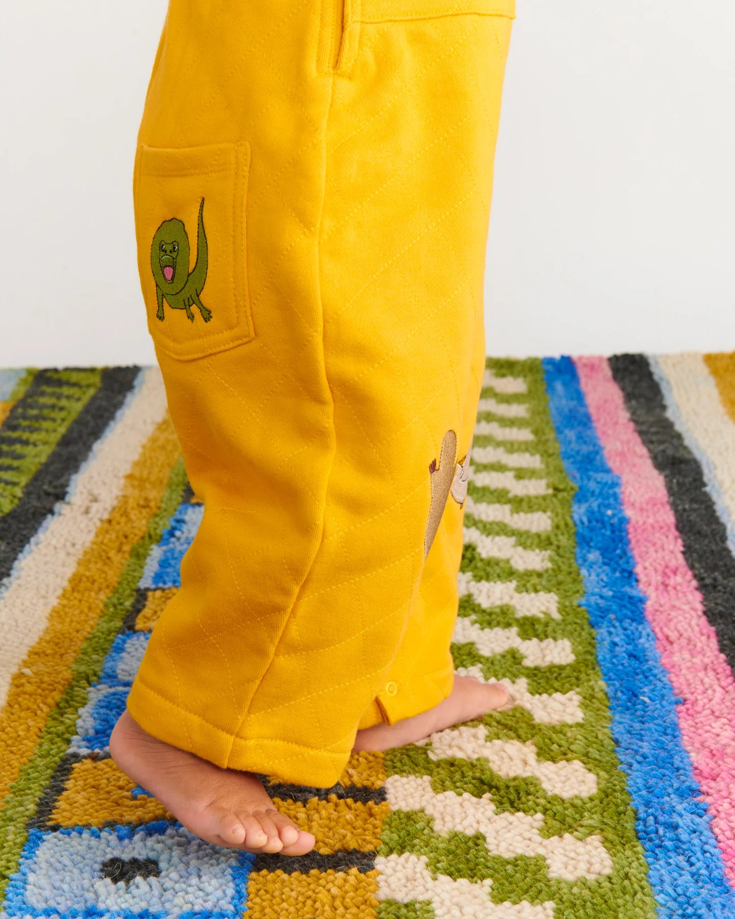 Home Among The Gum Trees Organic Quilted Fleece Overalls