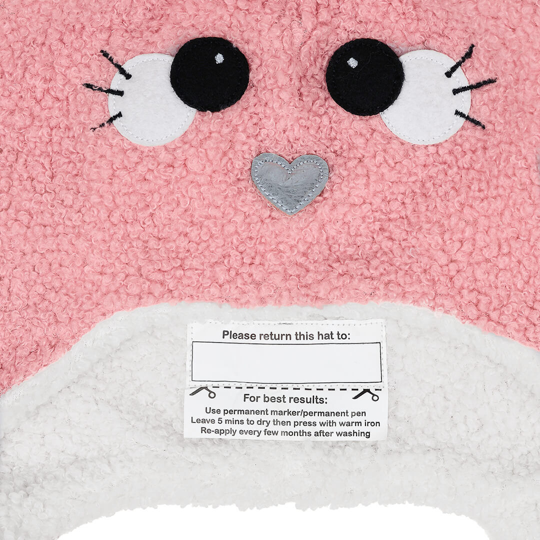 Kitty Snuggle Winter Beanie - Pink