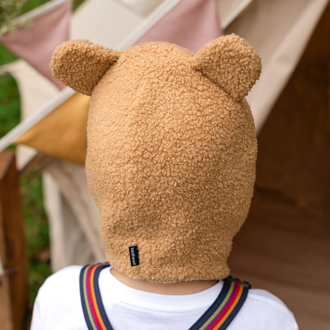 Teddy Snuggle Winter Beanie - Brown