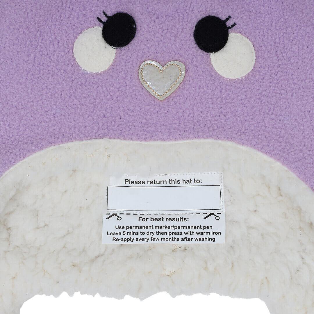 Bunny Fleecy Winter Beanie - Lilac