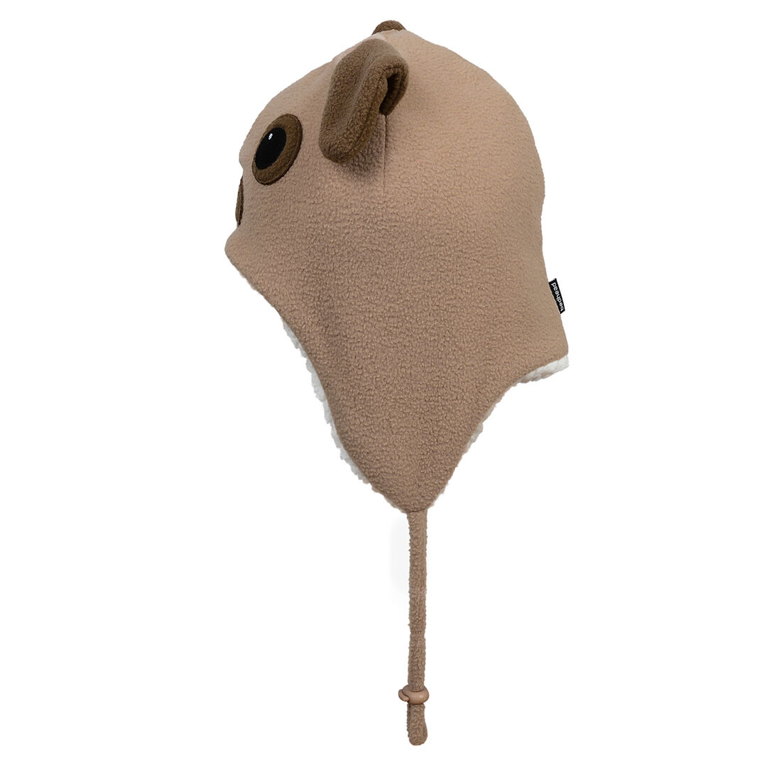 Puppy Fleecy Winter Beanie - Brown