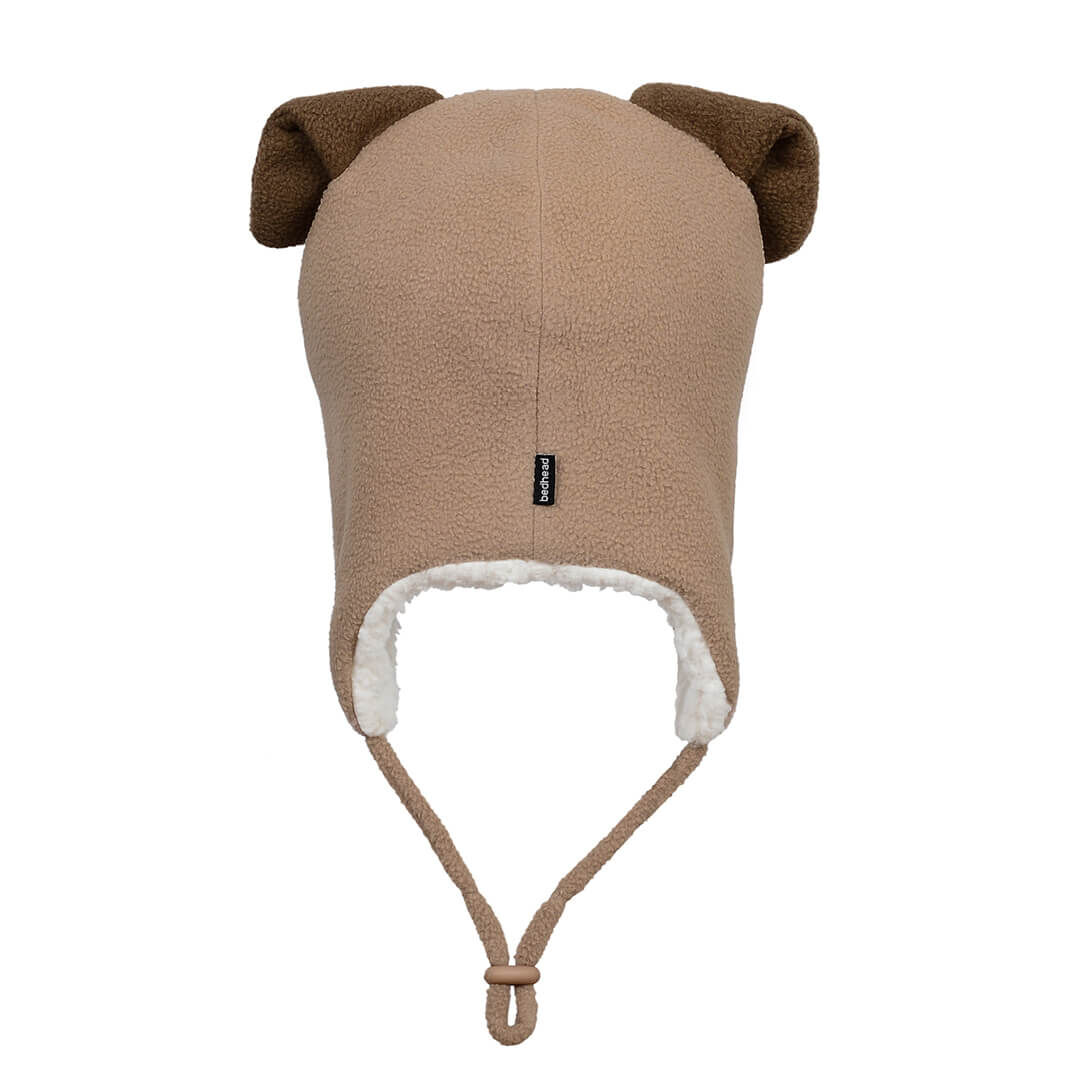 Puppy Fleecy Winter Beanie - Brown