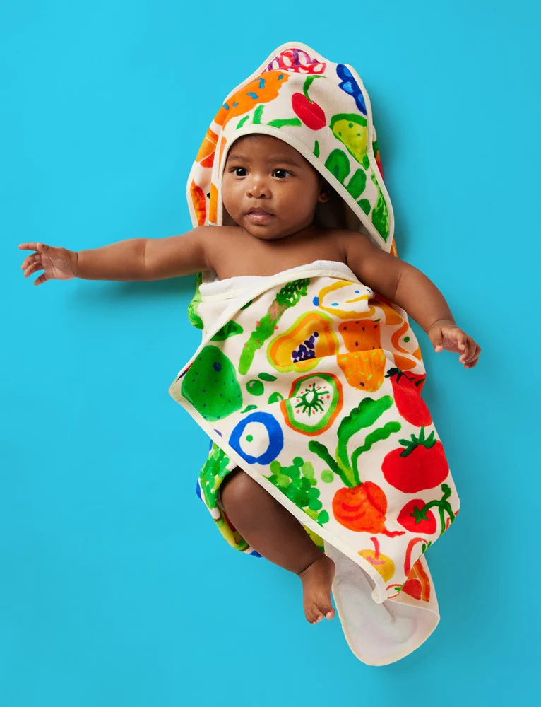 Baby Hooded Towel Eat The Rainbow