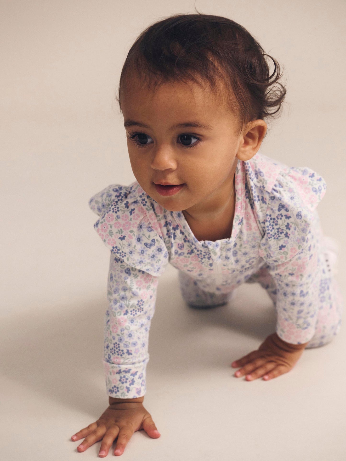 Flower Garden Frill Romper