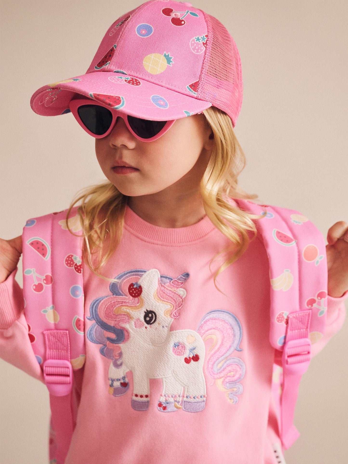 Pink Fruit Emoji Cap