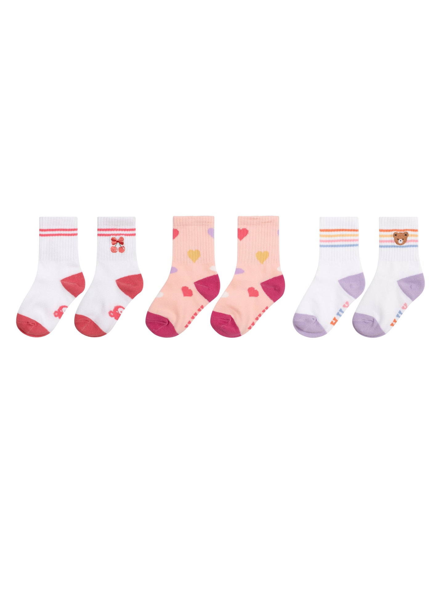Sporty Socks 3 Pack Sweetheart
