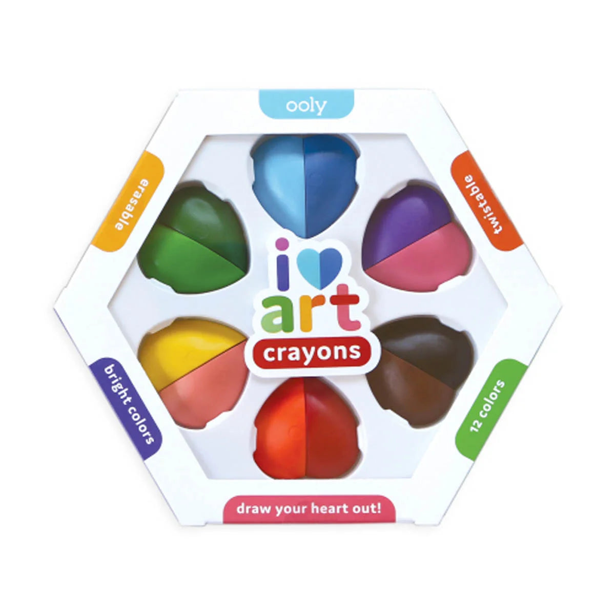 Crayons - Heart Art Erasable
