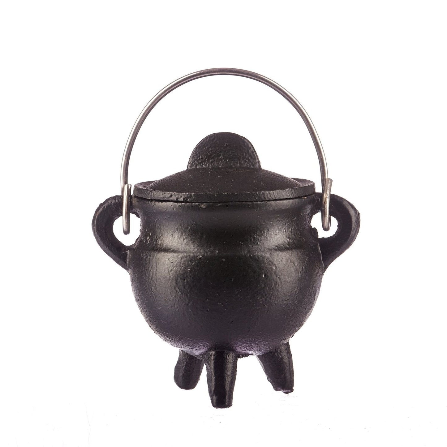Cast Iron Cauldron with Lid - Black