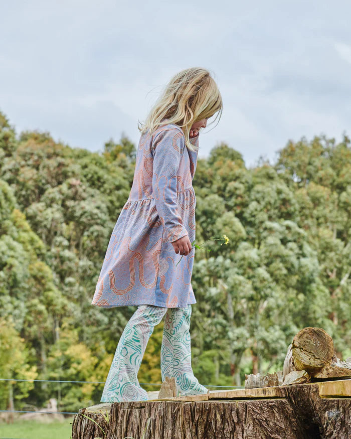 Kalaya Ngura Organic Cotton Everyday Long Sleeve Dress