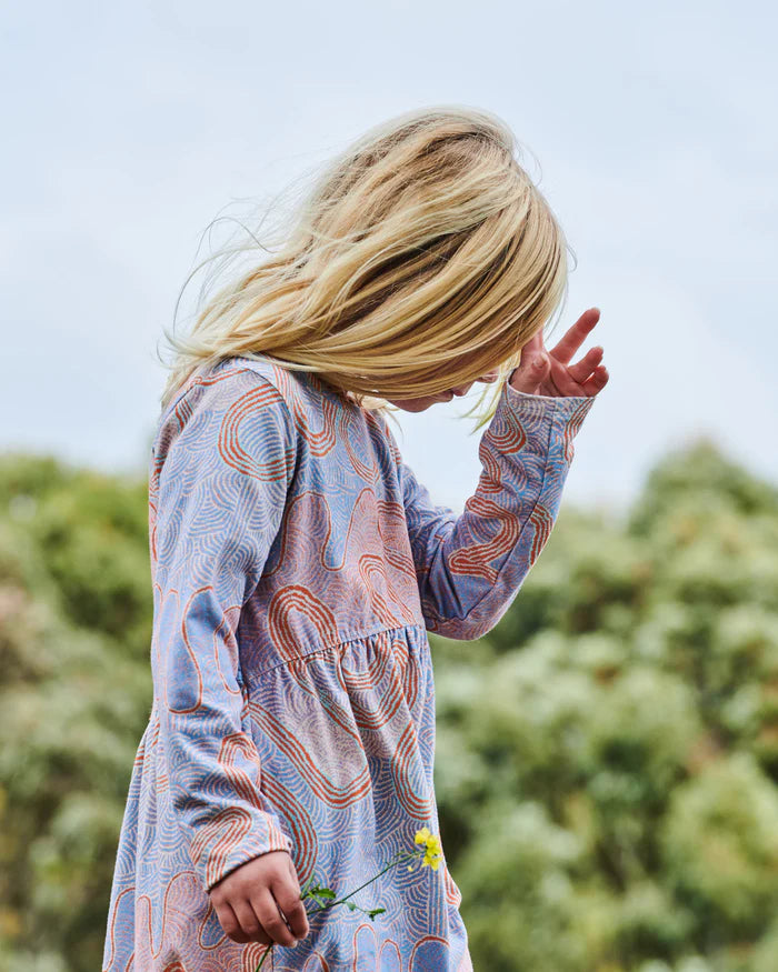 Kalaya Ngura Organic Cotton Everyday Long Sleeve Dress