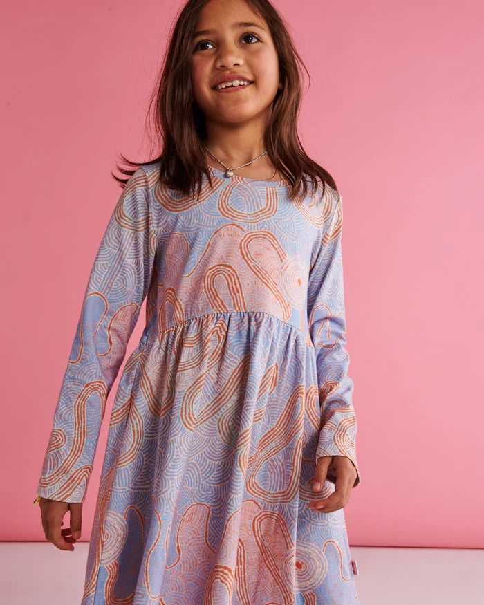 Kalaya Ngura Organic Cotton Everyday Long Sleeve Dress
