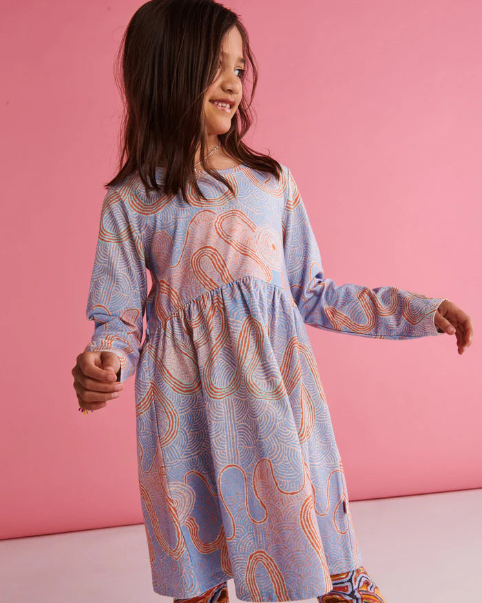 Kalaya Ngura Organic Cotton Everyday Long Sleeve Dress