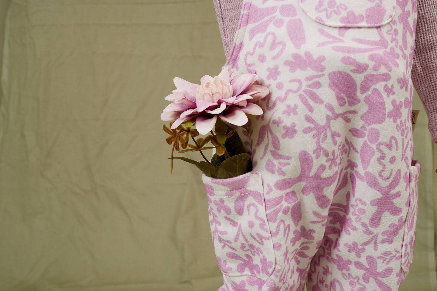 Lavender Fleece Overalls