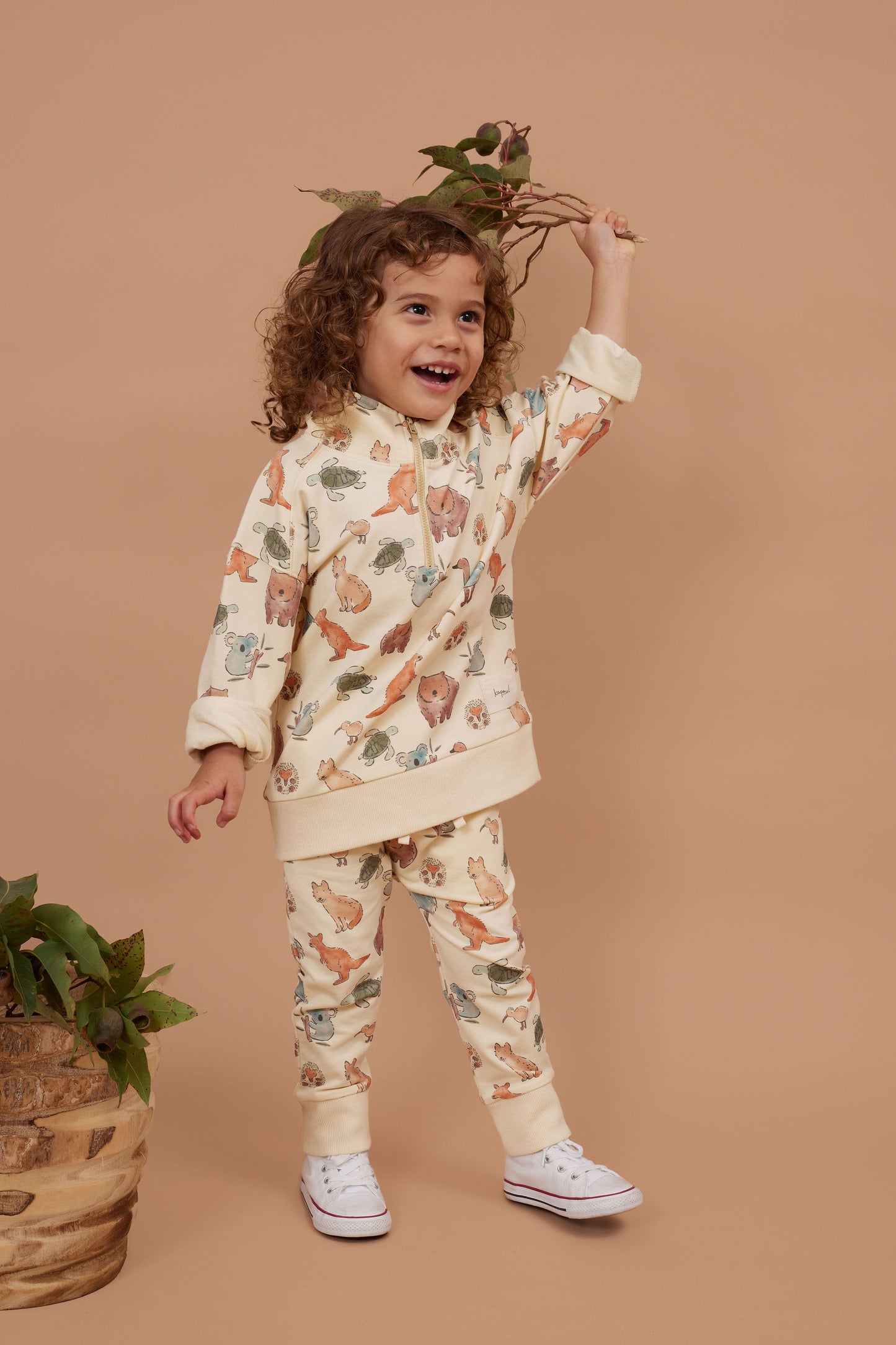 Wild Wonders Half Zip Sweater
