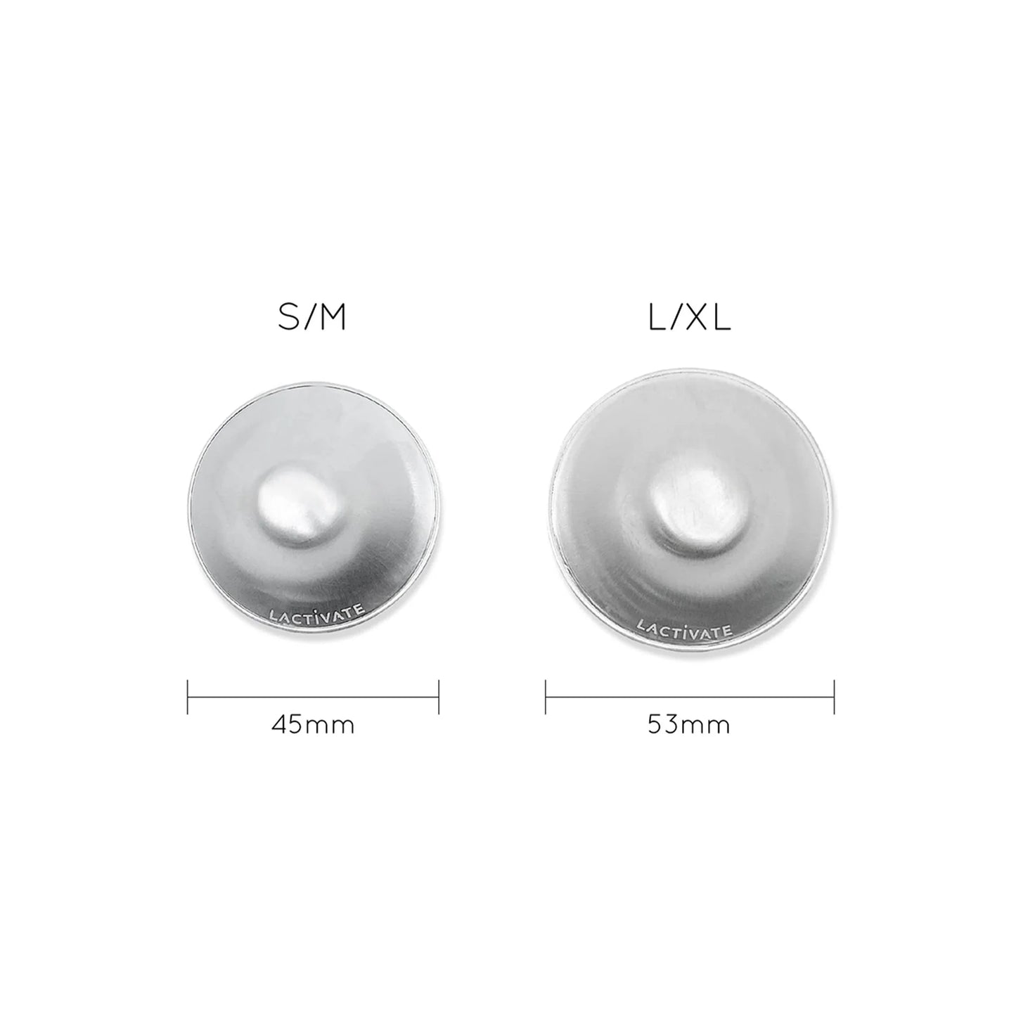 Lactivate Silver Nursing Cups - 2 Sizes