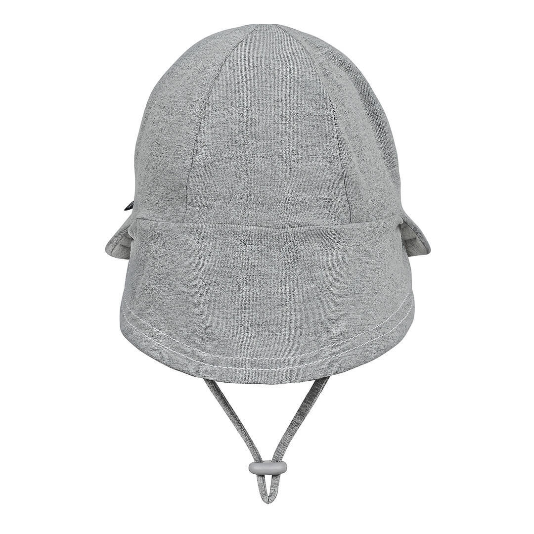 Baby Legionnaire Hat with Strap - Grey Marle