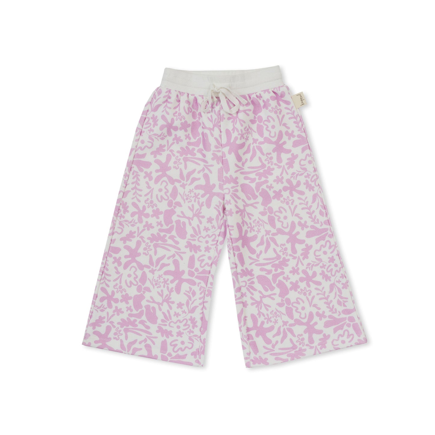 Lavender Fleece Wide Leg Cullottes